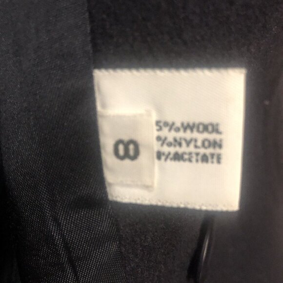 Vtg Forecaster of Boston Womens Pea Coat Size 8 Navy Blue Wool Jacket Made USA - Picture 6 of 9